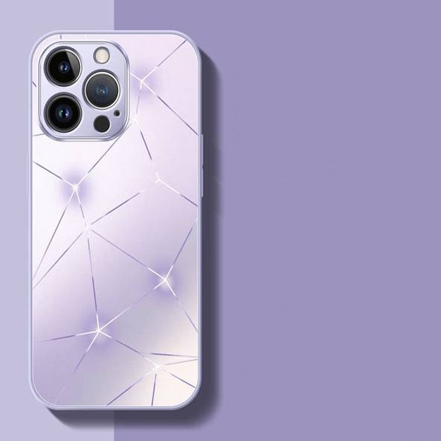 Yaltiroq naqishli smartfo‘nlar uchun himoya g‘iloflari ART 021561110 Lilak Iphone 14 Plus