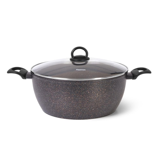 Kastryulka Magna 28x14 sm / 7,35 l shisha qopqoqli Fissman 14330