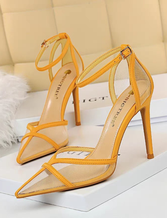 Женские туфли (каблук 10см маломерка) АРТ 02568000 40 желтый