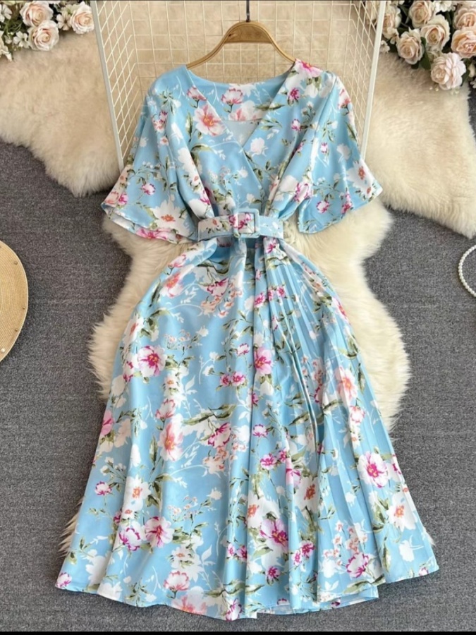 Женское платье АРТ 81437 (маломерка) XL голубой