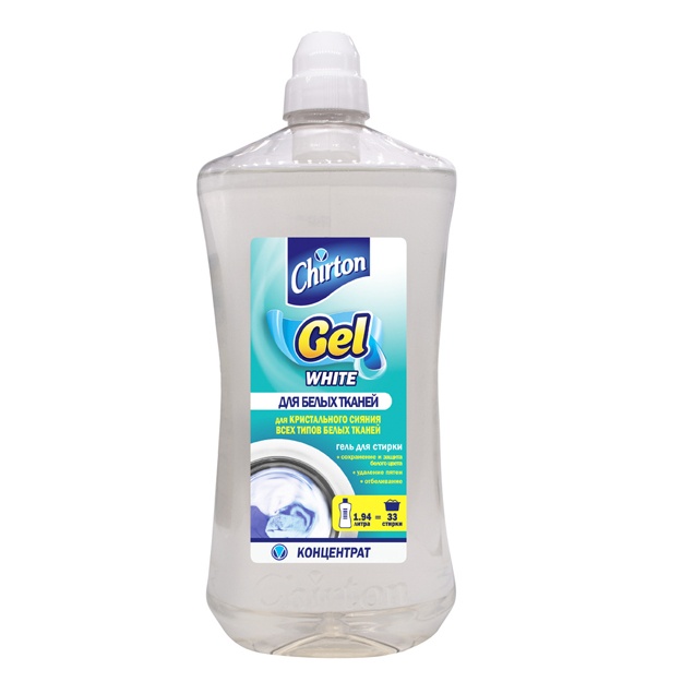 Kir yuvish uchun gel kontsentrati Chirton oq matolar uchun 1940 ml
