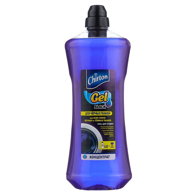 Kir yuvish uchun gel kontsentrati Chirton qora matolar uchun 1540 ml