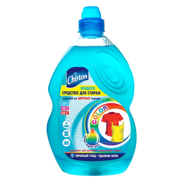 Suyuq yuvish vositasi Chirton rangli matolar uchun 1325 ml