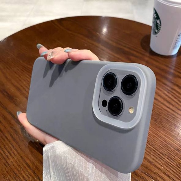 Yuqori sifatli siliko‘ndan smartfo‘nlar uchun himoya g‘iloflar ART 25489652 Kulrang iPhone 14 Pro Max