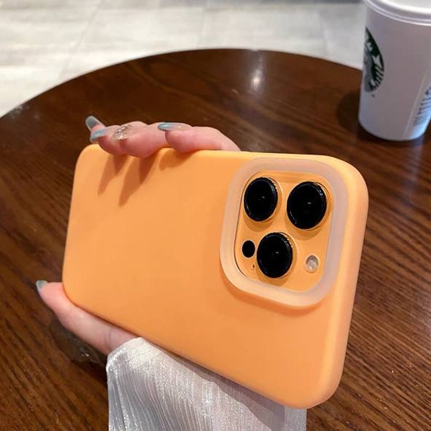 Защитные чехлы для смартфонов из качественного силикона АРТ 25489652 iPhone 11 Pro Оранжевый