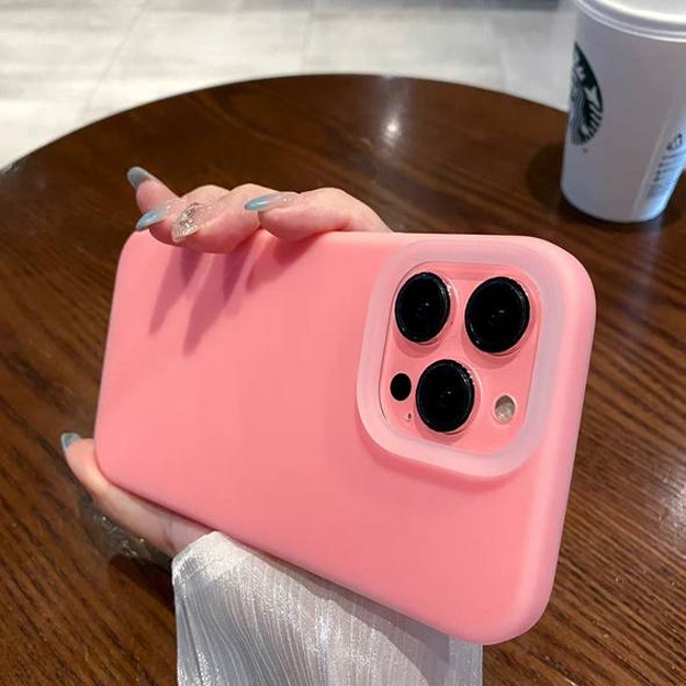 Yuqori sifatli siliko‘ndan smartfo‘nlar uchun himoya g‘iloflar ART 25489652 Pushti iPhone 11 Pro Max