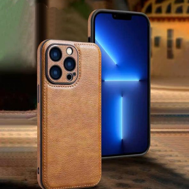 Smartfo‘nlar uchun charimdan tayyorlangan himoya g‘iloflari ART 5265250000 Jigarrang iPhone Xr