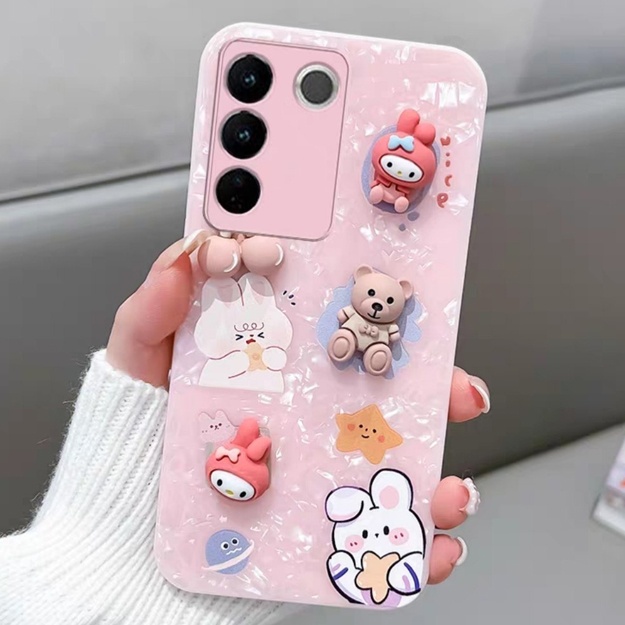 Smartfo‘nlar uchun himoya g‘iloflari ART0819784 Pushti vivo s7 e