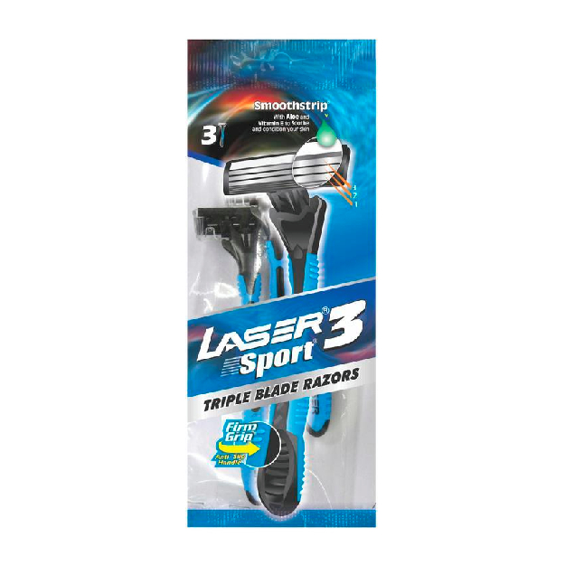 Мужские одноразовые бритвы Laser Sport 3 3 шт