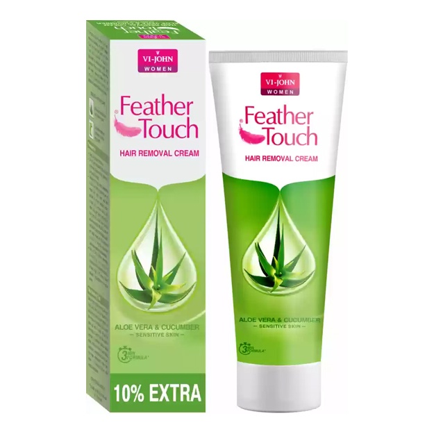 Sochni olib tashlash uchun krem Vi-John Feather touch Aloe Vere&Cucumber 110 g
