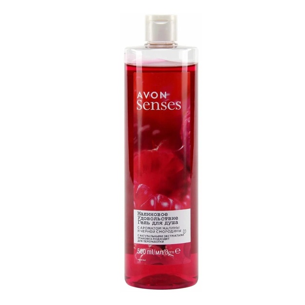 Dush uchun gel Avon Senses Malinovoe udovolstvie 500ml