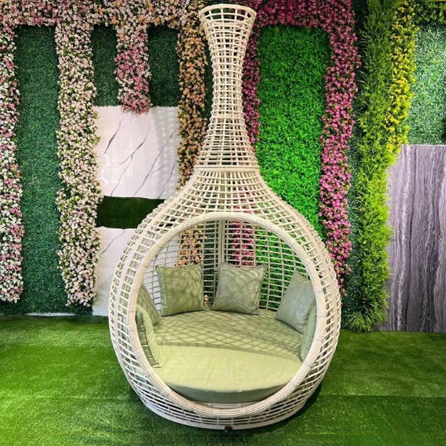 Bog‘ mini gazebo MH03 kremoviy