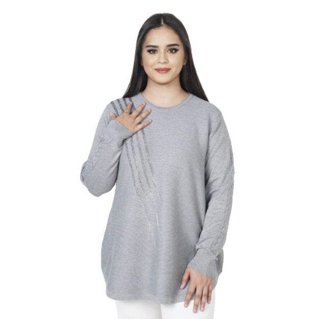 Ayollar Tunikasi ART 9-8777 kulrang 56