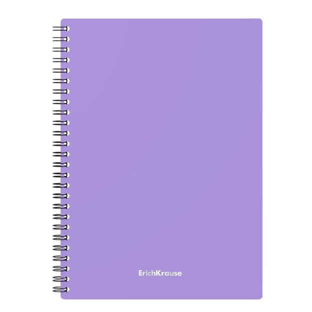 Spiralda plastik qopqoqli umumiy daftar ErichKrause Pastel, assorti, A5, 80 l (50163) siyohrang