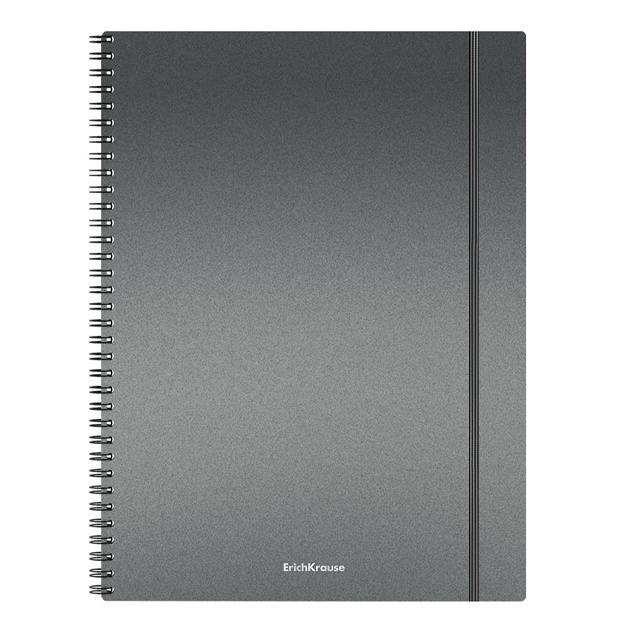 Spiralda plastik qopqoqli umumiy daftar ErichKrause Ice Metallic, assorti, A4, 80 l (50168) Korichneviy