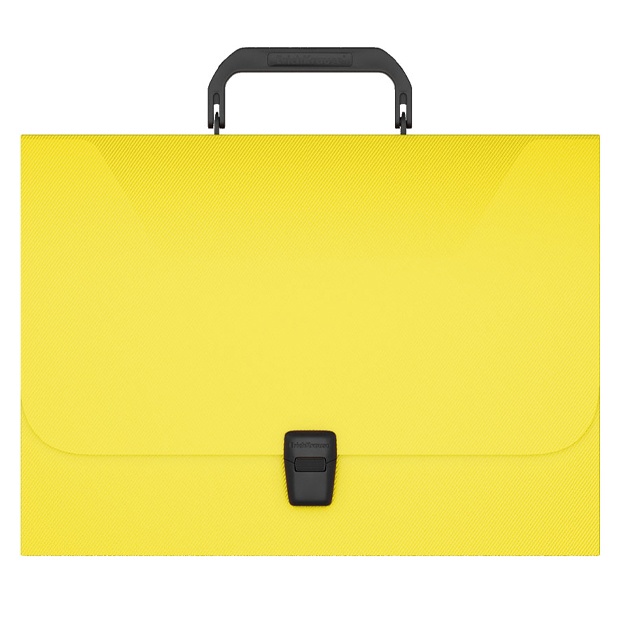 Портфель пластиковый ErichKrause Glance Neon, A4 (47252) Желтый