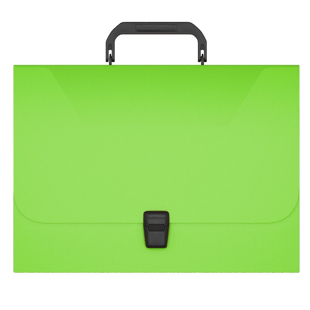 ErichKrause Glance Neon plastik portfeli, A4 (47252) yashil