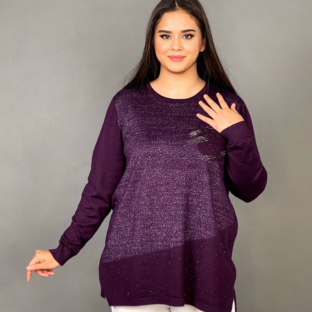 Ayollar Tunikasi ART 9-8778 60 binafsha rang