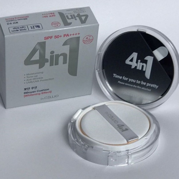 Yuz uchun yostiq 4 IN 1 Cushion SPF50/PA++++ 13G (DR.CELLIO) TONE UP/BBOYAN №21