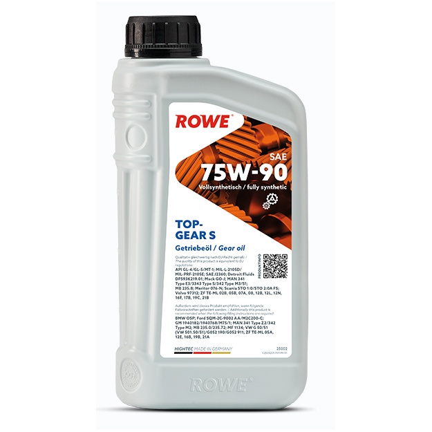 Dvigatel moyi Hightec Topgear Fe Sae 75w-90 S Api Gl-4/-5 1 l