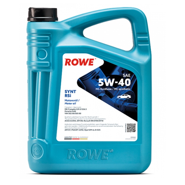 Motor moyi Hightec Synt Rsi SAE 5W-40 4l 5 l