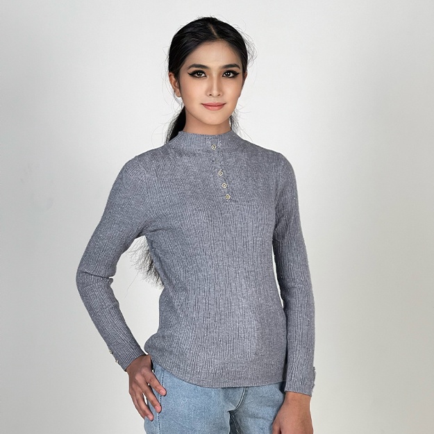 Женская кофта ART 8013 серый