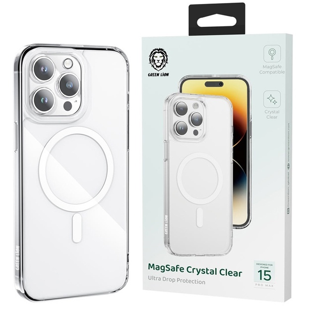 Zarbaga chidamli gilof Green Lion Iphone 15 Pro