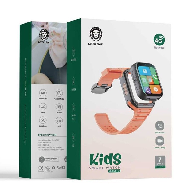 Bolalar aqlli soatlari Green Lion 4G Series 3 Olovrang