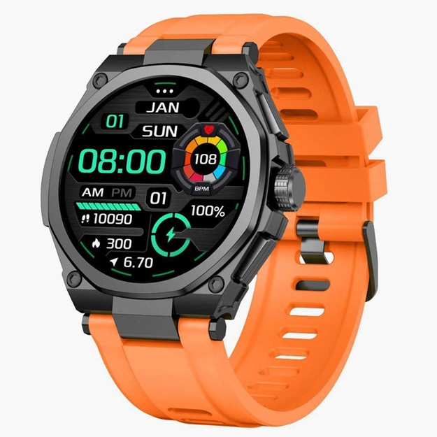 Smart soat Green Lion Grand Cherniy / oranjeviy