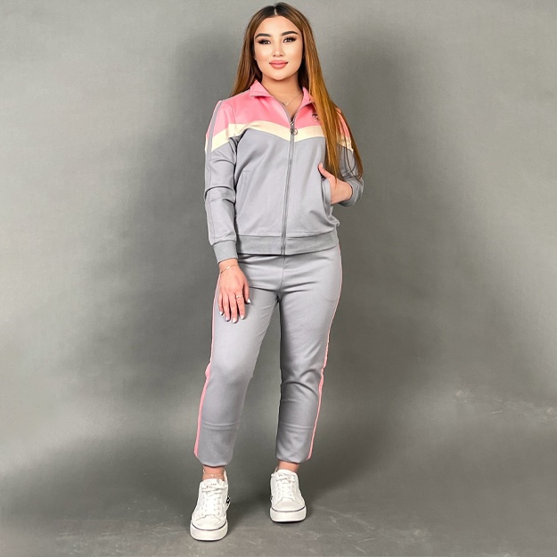 Ayollar uchun ikki qismli kiyim ART 7213 pushti 5XL