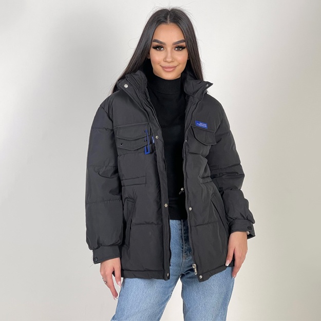 Женская куртка АРТ 2205 черный XXL