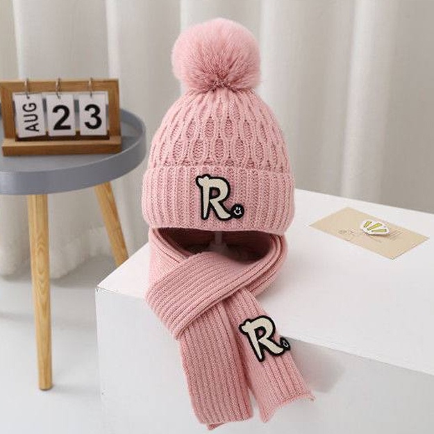 Набор шапка шарф ART R658 Розовый