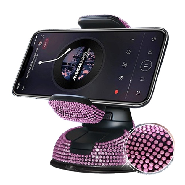 Автомобильный держатель для телефона Car Phone Holder with 2 Hooks Розовый
