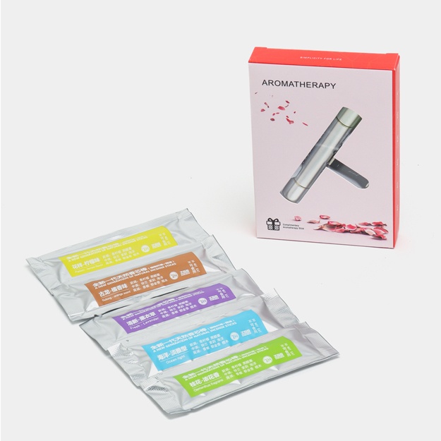 Avtomobil xushbo‘yligi, havo spreyi, almashtiriladigan patronlar bilan, 5 dona Kulrang