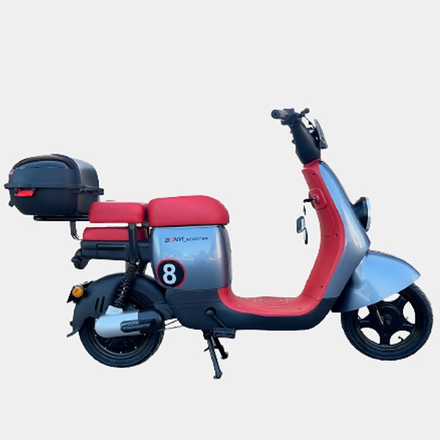 Электрический скутер Bonvi 56829 красно-синий
