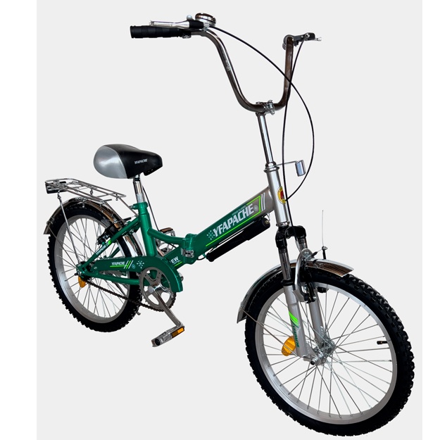 Velosiped 20 apachi amortizatorlik VL-3695 kulrang-yashil