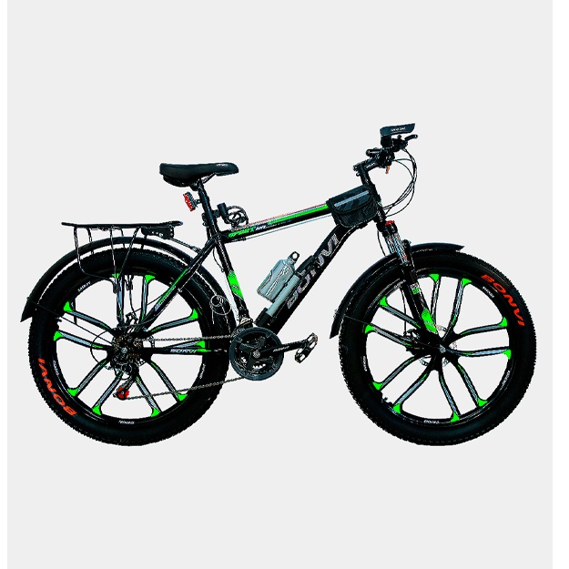 Velosiped 26 BONVI 3.0 Sakadiska Bagajli VL-4990 26'' Qora-yashil