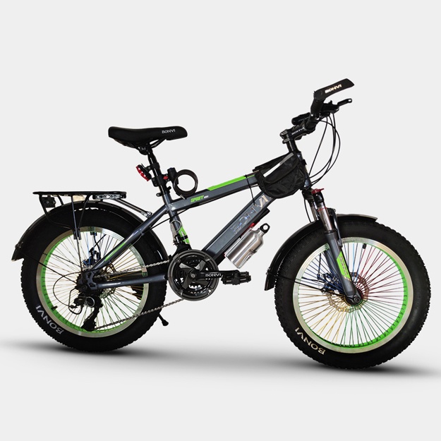 Velosiped 20 Bonvi, tog ʼ, 72 spiker BONVI VL-4949 Kulrang