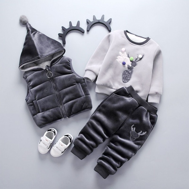 Зимняя одежда для мальчиков Dark gray-212 110 см рост ребёнка