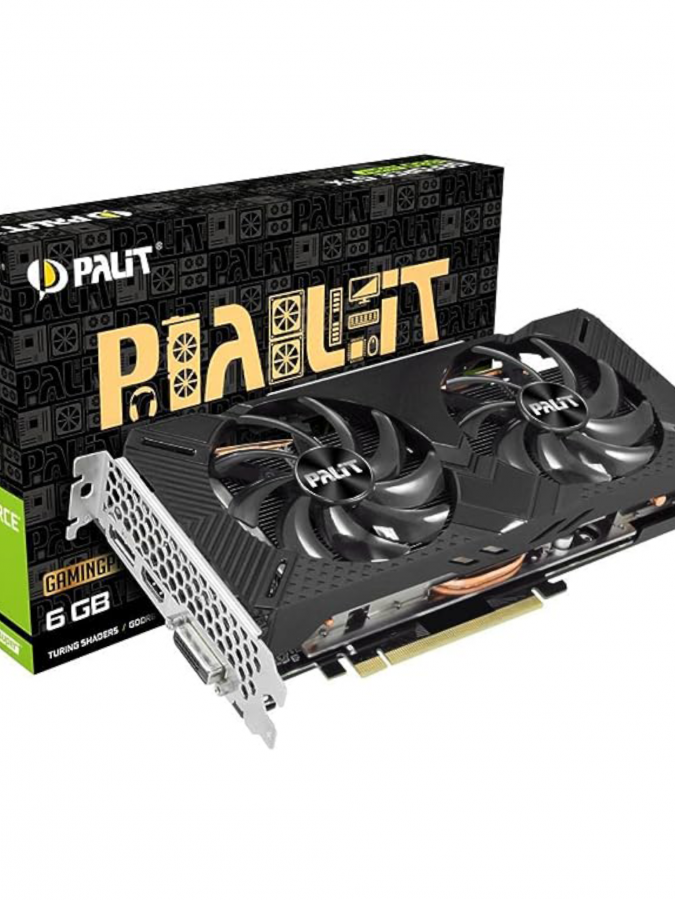 Palit GeForce GTX 1660 SUPER GamingPro 6 GB Graphics Card, 1408 Core, 1530 MHz, 1785 Boost, DisplayPort, Dual-Link DVI-D, HDMI, NE6166S018J9-1160A-1 (from UAE)