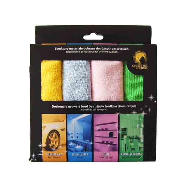 Mikrofiber tozalovchi mato 4 ta