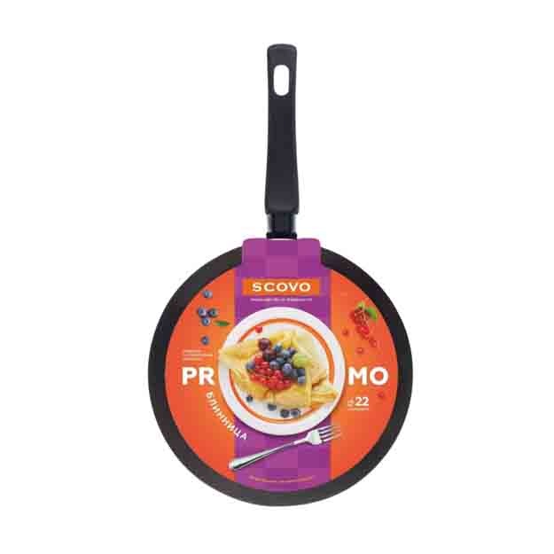 Сковорода-блинница для оладьев и блинов, Scovo Promo PA-043, 22 см