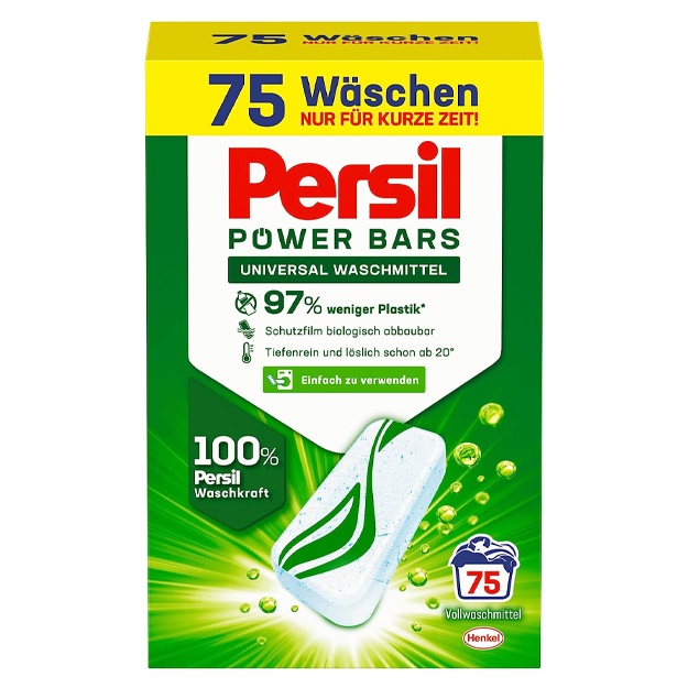 Oldindan dozalangan kir yuvish kukuni Persil Universal Detergent Power Bars