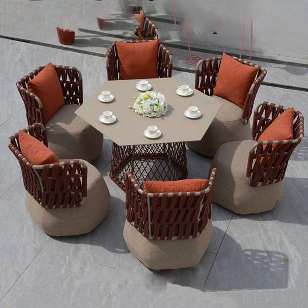 Bog‘ mebeli to‘plami 6 kishilik Mebel House MH92