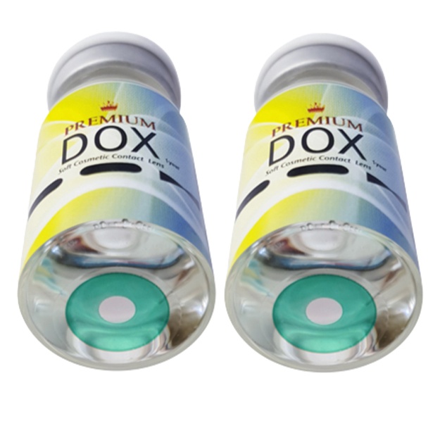 Цветные контактные линзы Premium Dox NATURAL GREEN 0.00