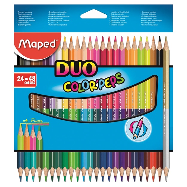 Rangli qalamlar Maped (48 rangli Peps Duo) 829602