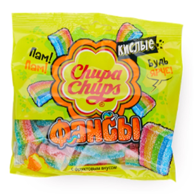 Жевательный мармелад Chupa Chups кислые фансы 70г