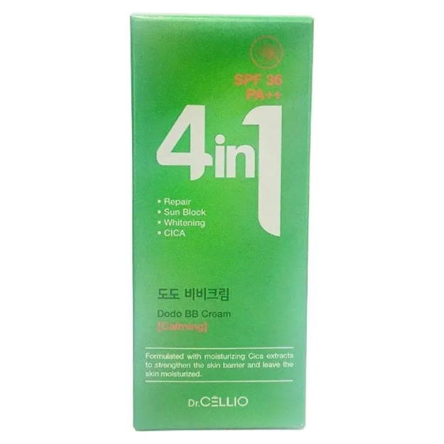 Kрем для лица тройного действия 4 in 1 Dodo BB Cream SPF36 PA++, 50 мл Dr.Cellio