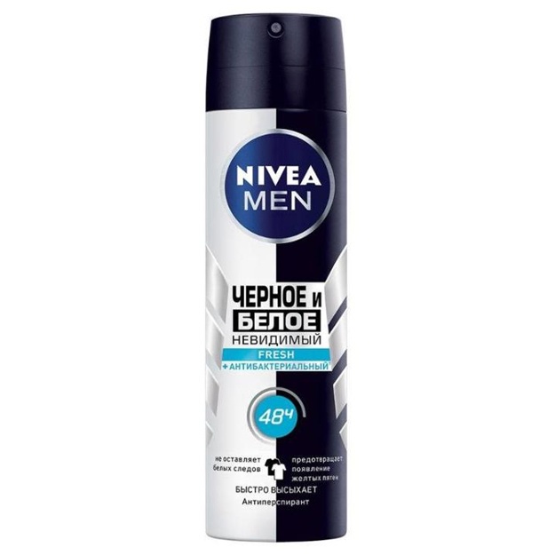 Дезодорант Nivea Men Black and White Invisible 150мл