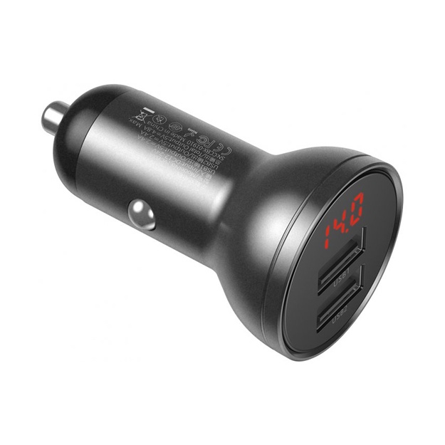 Автомобильное зарядное устройство Baseus CCBX-0S (24W) Серый (CCBX-0G)